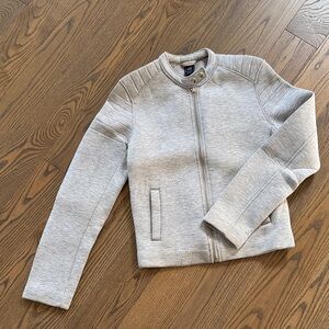 GAP Light Gray Scuba Bomber Jacket